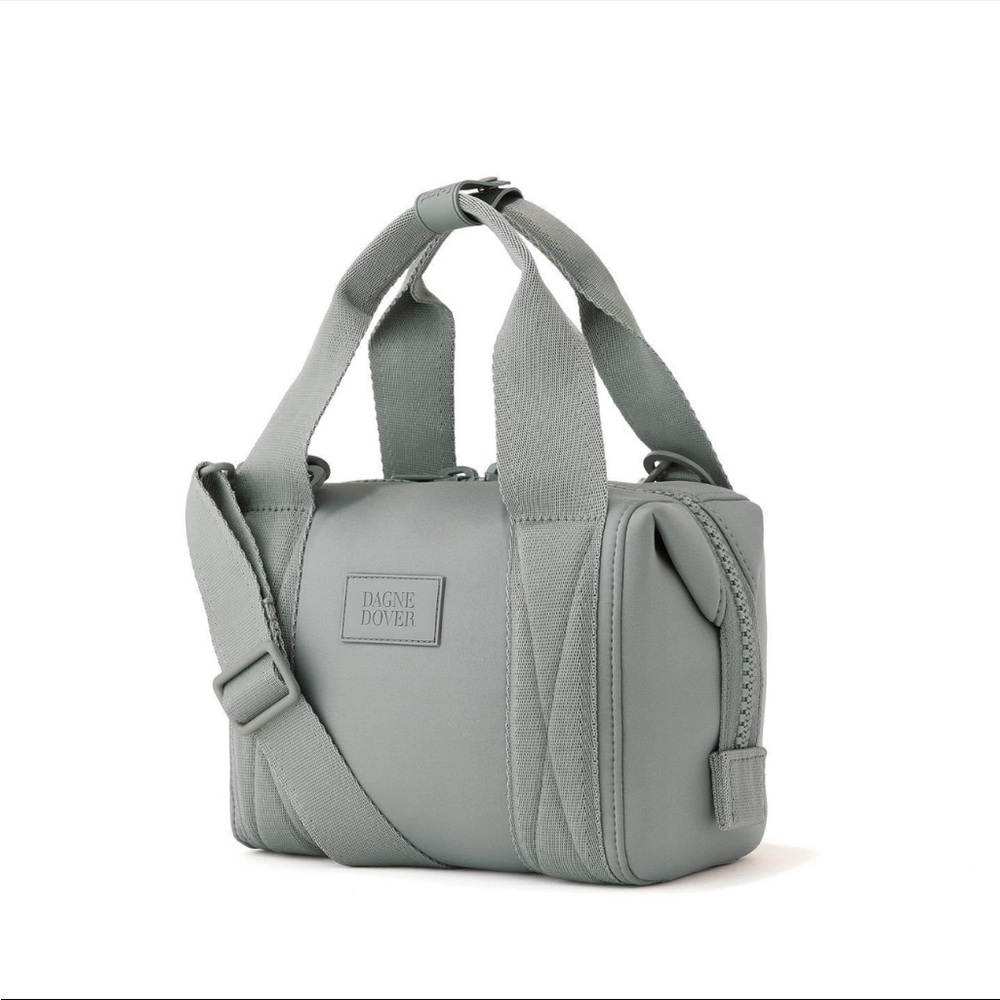 Dagne Dover Small Crossbody Satchel in Sage Gray